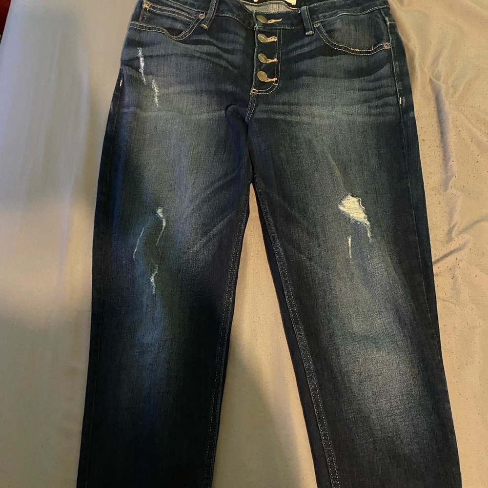 maurices jeans slight rips frayed ends